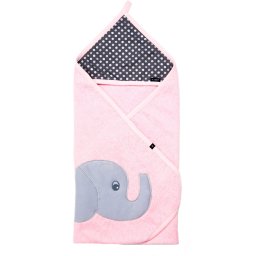 Prosop de baie cu broderie Womar Zaffiro AN-ZE-80 Elefant 80x80cm Roz / Gri