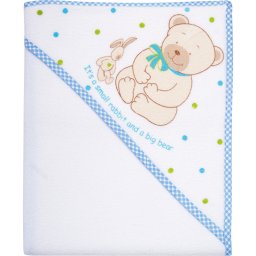 Prosop de baie cu gluga Womar Zaffiro AN-TR-100 Terry 100x100cm Alb