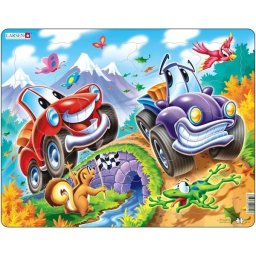 Puzzle Larsen Masini 22 Piese 4 Ani+