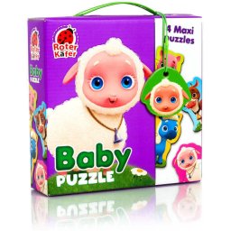 Puzzle Roter Kafer Maxi Bebelusi Animale de la Ferma 13 Piese 3 Ani+