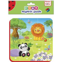 Puzzle magnetic Roter Kafer Zoo 16 Piese 3 Ani+