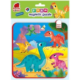 Puzzle magnetic Roter Kafer Dino 16 Piese 3 Ani+