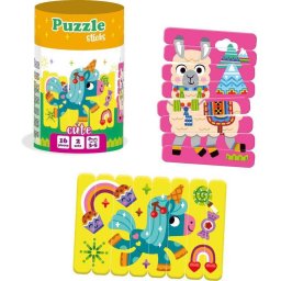Set puzzle-uri din betisoare Roter Kafer Lama si Unicorn 16 Piese 3 Ani+