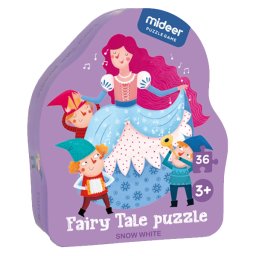 Puzzle poveste Mideer Alba ca zapada 36 piese
