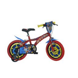 Bicicleta Copii DINO BIKES Paw Patrol 14Inch 4 Ani+ Rosu-Albastru