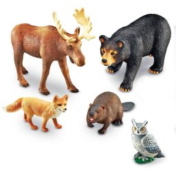 Set 5 Figurine Learning Resources LER0787 Animalute din Padure Varsta 18 Luni+ Multicolor