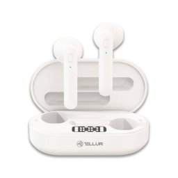 Casti Bluetooth Tellur Flip True Wireless Alb