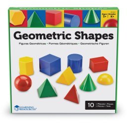 Jucarie Educativa Learning Resources Corpuri geometrice din plastic 10 piese