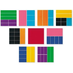 Joc matematic Learning Resources Geometria fractiilor Patrate