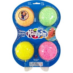Spuma de modelat cu sclipici Educational Insights Playfoam Set 4 culori