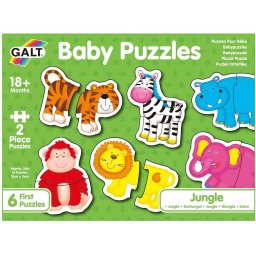Puzzle GALT Animale din Jungla 2 Piese 18 Luni+
