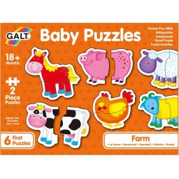 Puzzle GALT Ferma 2 Piese 18 Luni+