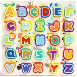 Puzzle din lemn Topbright Litere si Animalute 2-6 Ani