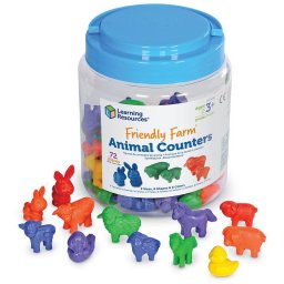Set Figurine de Sortat Learning Resources LER0180 Ferma Prietenoasa 72 Piese Varsta 3 Ani+ Multicolor