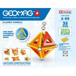 Set de Constructie Magnetic Geomag 470 Classic Panels 35 Piese 5 Ani+