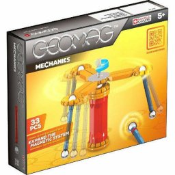 Set de constructie magnetic Geomag Mechanics 33 piese 5 Ani+