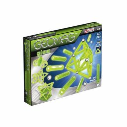 Set de constructie magnetic Geomag Glow 40 Piese 3 Ani+