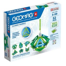 Set de Constructie Magnetic Geomag 471 Classic Panels Green Line 52 Piese 5 Ani+