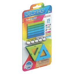 Joc de constructie magnetic Geomag Rainbow Cold 15 piese