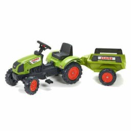 Tractor cu pedale si remorca Falk Green