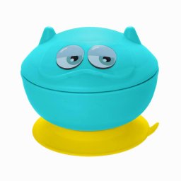 Bol Cu Ventuza Si Capac U-GROW A-1121 Turquoise Yellow