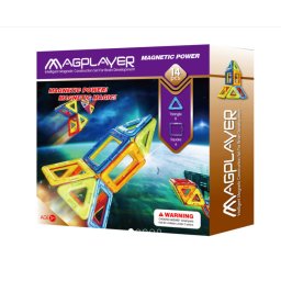 Joc de constructie magnetic MAGPLAYER 14 Piese 3 Ani+