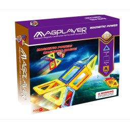 Joc de constructie magnetic MAGPLAYER 20 Piese 3 Ani+
