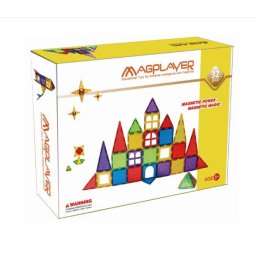 Set de constructie magnetic MAGPLAYER 32 Piese 3 Ani+