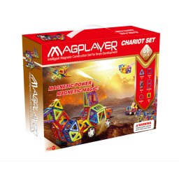 Set de constructie magnetic MAGPLAYER 66 Piese 3 Ani+