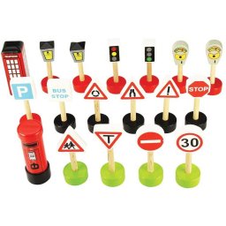 Set Educativ BigJigs Toys Semne de circulatie