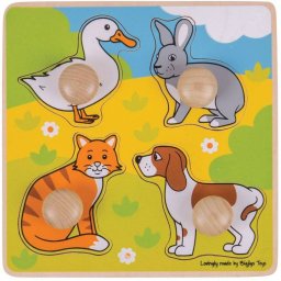 Primul meu Puzzle BigJigs Toys Animale de Companie 12 Luni+