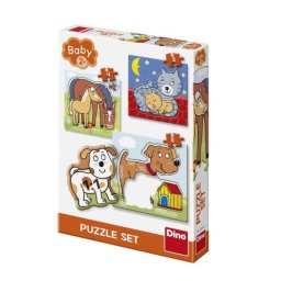 Baby puzzle Dino Animalute jucause 3-5 Piese 2 Ani+