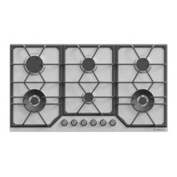 Plita incorporabila Studio Casa Ariana 6 arzatoare 90cm Black Inox