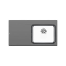 Chiuveta bucatarie Pyramis Pyrros 100x52 1B 1D DR Industrial Grey