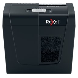 Distrugator documente REXEL Secure X6 Cross Cut Negru