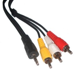 CABLU JACK 3.5 4 CANALE (A/V/MASA)-3RCA Generic 1.5M