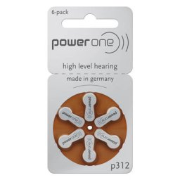 SET BATERII AUDITIVE P312 POWER ONE Varta 6BUC