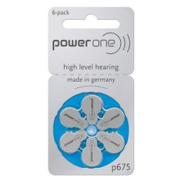 SET BATERII AUDITIVE POWER ONE P675 Varta 6BUC