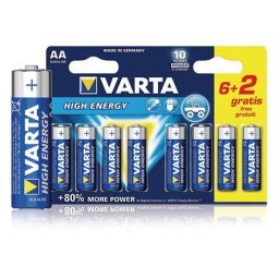 Varta BATERIE ALCALINA LR06 BLISTER 6+2BUC