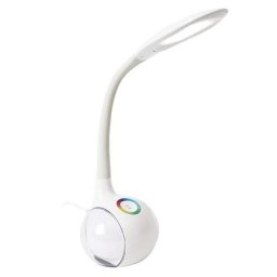 Lampa Birou Platinet Lumina Veghe Baterie 2400mAh Alb