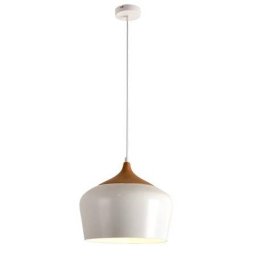 Lustra Platinet PPL010WW Lungime Cablu 120cm Imitatie Lemn MetalUSTRA AlbLBA LEMN E27 35X26 CM