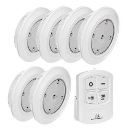 SET 6 LAMPI LED CU TELECOMANDA Generic MCE0165