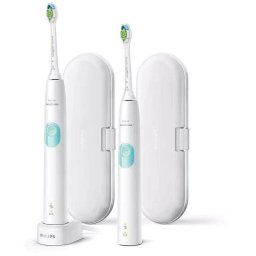 Set 2 Periute De Dinti Electrice Philips Series 4300 HX6807/35 Sonicare ProtectiveClean 62000 Miscari de Curatare/Minut 2 Intensitati Alb
