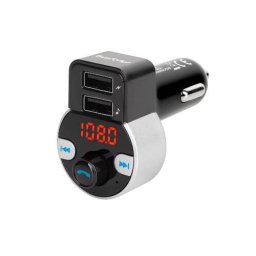 Modulator FM PEIYING Audio 2xUSB Bluetooth Negru