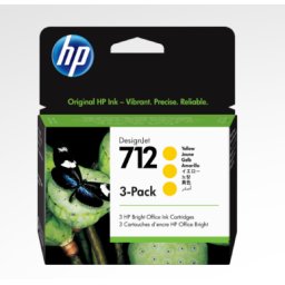 Pachet 3 Cartuse Cerneala HP 712 (3ED79A) 3x 29ML YELLOW