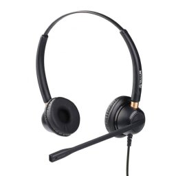 Casti cu fir Call Center Tellur Voice 520N Binaural USB Negru