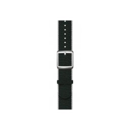 Curea smartwatch Withings Polyethylene terephthalate Wristband 20mm w Silver buckle pentru Scanwatch 42mm, Scanwatch Horizon, Steel HR 40mm, Steel HR Sport Green & White
