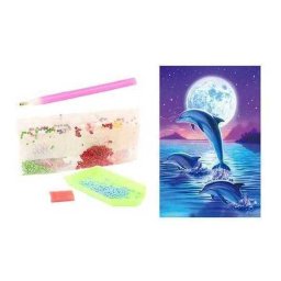 Set Educativ Creativ Toi-Toys Diamante Rotunde Delfin