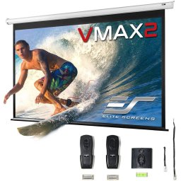 Ecran de proiectie ELITESCREENS Electric perete/tavan 368 x 207 cm 2 telecomenzi Format 16:9 Trigger 12V
