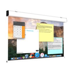 Ecran proiectie Screenint Electric perete/tavan 250x190 cm COMPACT fara bordura proiectie FRONT/REAR Format 4:3